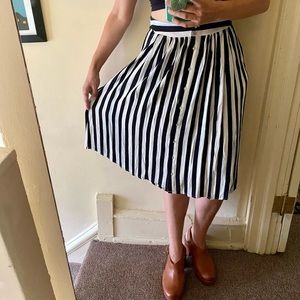 Midi Striped Skirt, Pockets